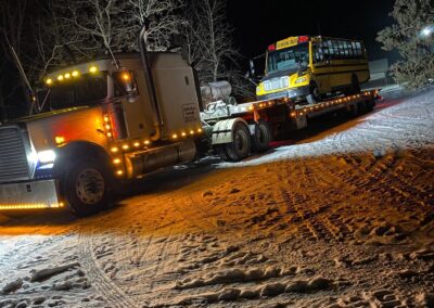 freightliner tow truck winter